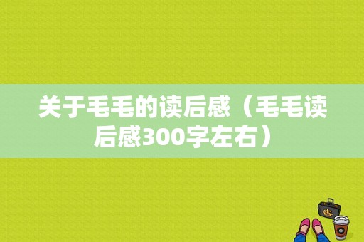 关于毛毛的读后感（毛毛读后感300字左右）