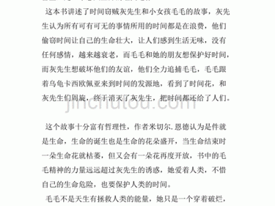 《毛毛》读后感800字（毛毛读后感800字左右）