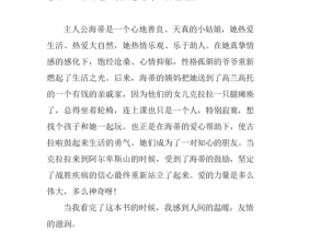 作文小海蒂读后感（作文小海蒂读后感300字）