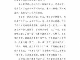 军刀读后感（军刀的阅读理解答案）