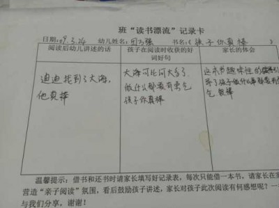 图书漂流亲子读后感（图书漂流亲子阅读心得）