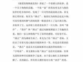 狗狗读后感（狗狗读后感400字）