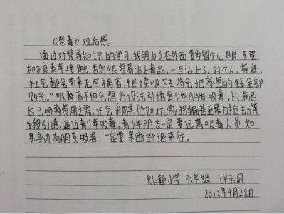 吸毒读后感300字的简单介绍