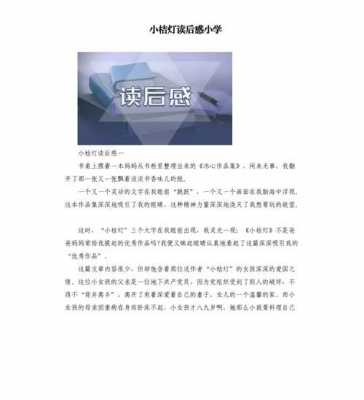 小桔灯读后感2000（小桔灯读后感20字怎么写）