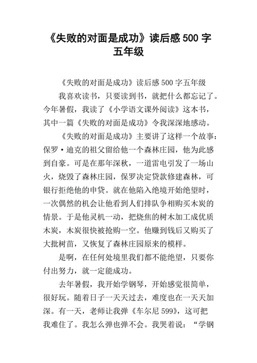 成功案例读后感怎么写（成功人士案例的读后感500字）