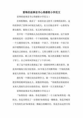 雷锋的故事读后感评语的简单介绍