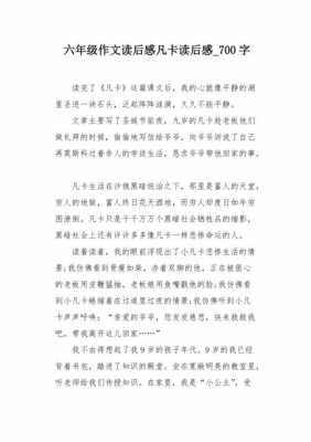 凡卡读后感700字（读凡卡有感400字）