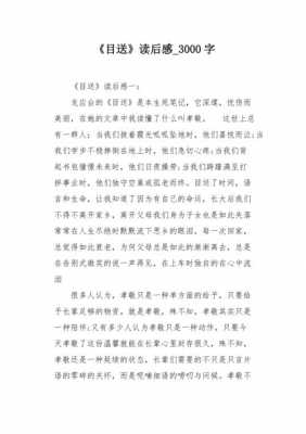 《目送》读后感3000字（目送读后感三千字）