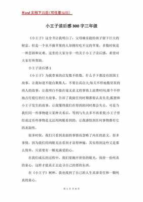 小王子这篇读后感（小王子读后感300字1篇）