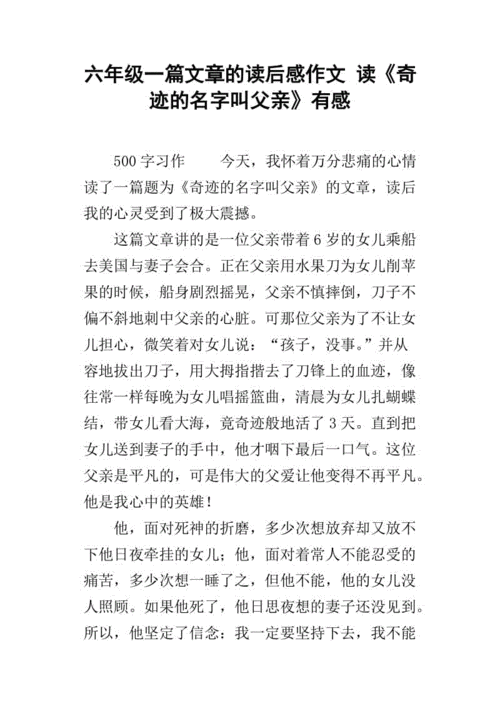 父亲的轮廓读后感（父亲的轮廓文章读后感）