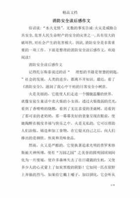 消防知识读后感开头（关于消防读后感的作文不少于600字）