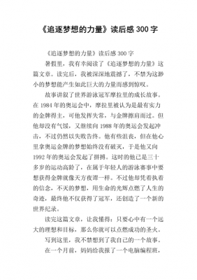 追逐梦想的小说读后感（追逐梦想作者）