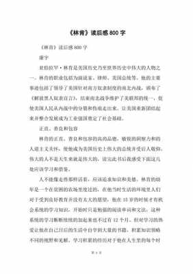 林肯的故事读后感600（林肯的故事读后感500字）