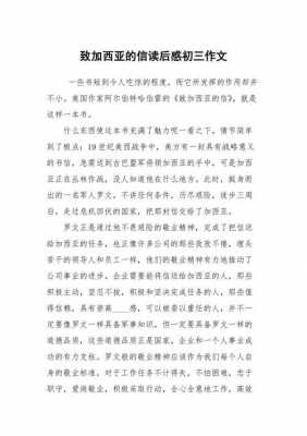 给加西亚读后感（给加西亚的信 读后感）