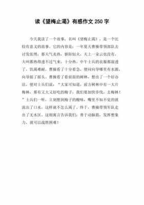 望梅止渴读后感300（望梅止渴读后感100字）