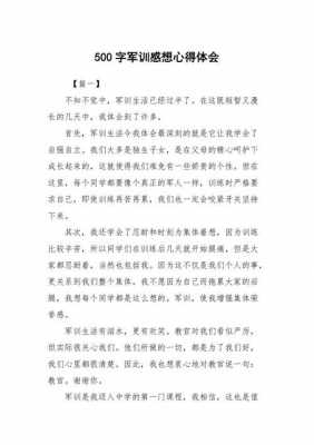 作文军训读后感（作文军训读后感500字）