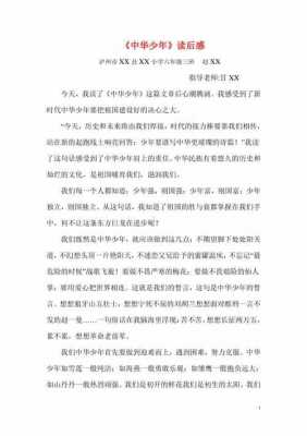 中华少年读后感250字（中华少年读后感250字作文）