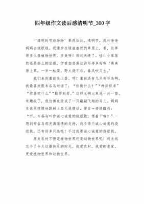 清明无故事读后感（清明无故事读后感50字）