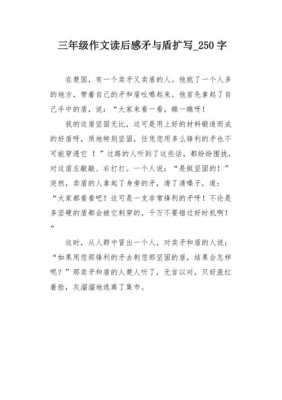 矛与盾读后感400（矛与盾读后感600字）