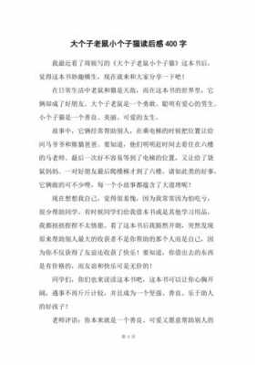 大师和老鼠读后感（大师读后感400字）