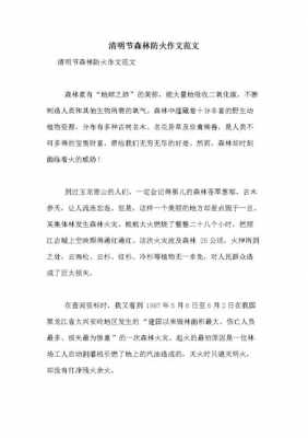 清明防火读后感（清明防火心得体会400字）