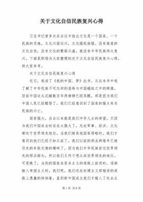 关于文化自信读后感（关于文化自信的读后感）