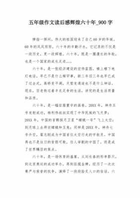 辉煌六十年的读后感（辉煌六十年的读后感作文）