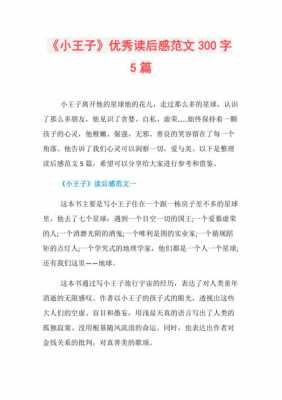 小王子读后感深刻（小王子读后感大全300字）