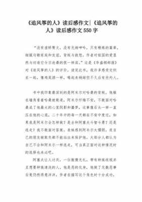 追风筝的人读后感标题（追风筝的人阅读感悟500字）