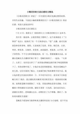 小精灵故事读后感（小精灵故事读后感300字）