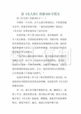 名人传记读后感高中（名人传记读后感600字作文）