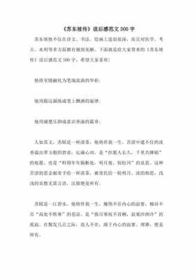 书东坡传读后感（苏东坡传读后感500字左右）