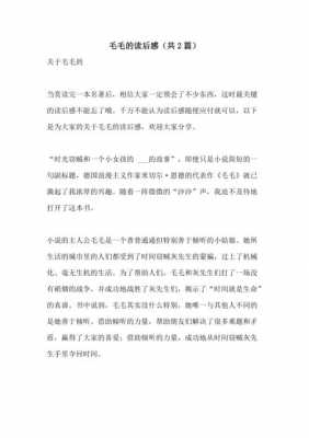 《毛毛》读后感800字（毛毛读后感800字左右）