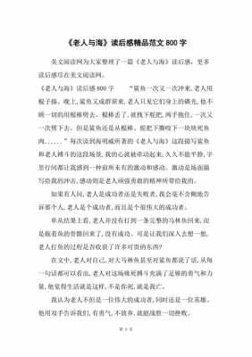 老人与海读后感格式（老人与海读后感字）