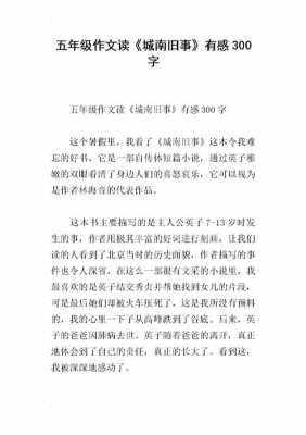 城南旧事读后感范文（城南旧事读后感范文300字）